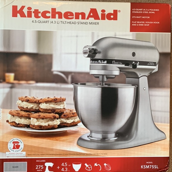 KitchenAid Other - Kitchen Aid (4.5 Quart/4.3 Liter) Tilt-Head Stand Mixer